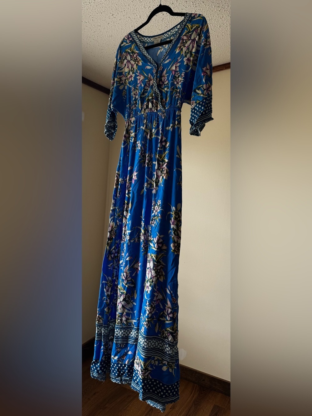 Flying Tomato Blue Floral Dress XSmall